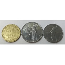ITALY 1961, 1971, 1979 . FIFTY 50 - TWO HUNDRED  200 LIRA COINS . SOME LOW MINTAGE